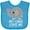 Turquoise, variant on Inktastic My Oma Loves Me Grandchild Boys or Girls Baby Bib