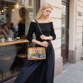 thumbnail image 5 of DIXRUYEE Fashion Triple Zip Small Crossbody Bag Creatively Enchanted Sunflower Roses Pattern, 5 of 7