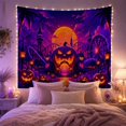 thumbnail image 2 of Pumpkin Lantern Entrance in Neon Amusement Park, Spooky Gothic for Halloween Decor Lovers, Pumpkin Wall Art, Halloween Gift, Tapestry Wall Hanging for Bedroom and Entryway, 2 of 6