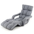 thumbnail image 5 of Topcobe Folding Lazy Floor Chair Sofa with Armrests and Pillow, Single Sofa Bed for Living Room Bedroom Balcony, Folding Sleeper Sofa Chair Bed, Gray, 5 of 8