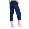 thumbnail image 5 of Charter Club Women's Wide-Leg Denim Pants Nori Wash Petite Size PL, 5 of 5
