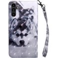 thumbnail image 3 of Case for Samsung Galaxy A14 5G Case Wallet with Card Holders - Lovely Colorful Pattern PU Leather Flip Phone Case TPU Shell Folio Cover Women Men for Samsung Galaxy A14 5G Dog Husky, 3 of 14