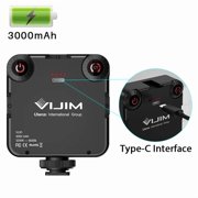 Ulanzi VL81 LED Vlog Video Fill Light Mini Dimmable Studio Photography Lighting Lamp 3200K-5600K w/Cold Shoe 3000mAh Battery