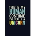 thumbnail image 2 of Girl's Lost Gods Unicorn in Human Costume  Graphic Tee Navy Blue X Small, 2 of 4