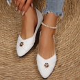 thumbnail image 2 of oqasdz Women's Casual Shoes Fashion Slip On Flat Dress Shoes Pointed Toe Soft Sole Comfortable Driving Loafers for Work Business Summer Outdoor, 2 of 7
