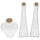 thumbnail image 3 of 3 botellas de los deseos transparentes con forma de corazón prismático, frasco de vidrio, adorno para ceremonia de arena en bodas., 3 of 8