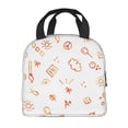 thumbnail image 3 of Reusable Lunch Bag, Insulated Lunch Bag for Women Men - Back to School Doodles Tote Lunch Bag, Picnic School Work Office, 3 of 9