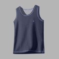 thumbnail image 2 of Dealovy Little Girls Tank Tops Kids Warm Solid Color Vests Crewneck Sleeveless Pullover Base Layer Undershirt, 2 of 5