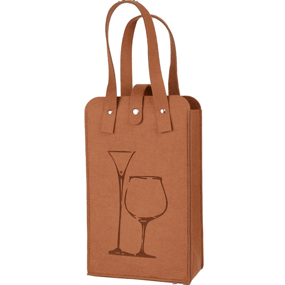 Bolsa Portátil de Fieltro de Doble Capa para , Bolsa Térmica para Enfriar Vinos, Bolsa de Viaje para Amantes del Vino