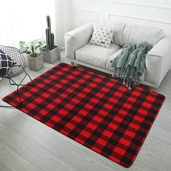 Merry Christmas Carpet for Home Decoration Soft Comfy Rugs for Bedroom Living Room Bathroom Entrance Non-slip Comfort Mat