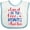 White and Blue, variant on Inktastic Memorial Day Land of the Free Because of My Auntie Boys or Girls Baby Bib