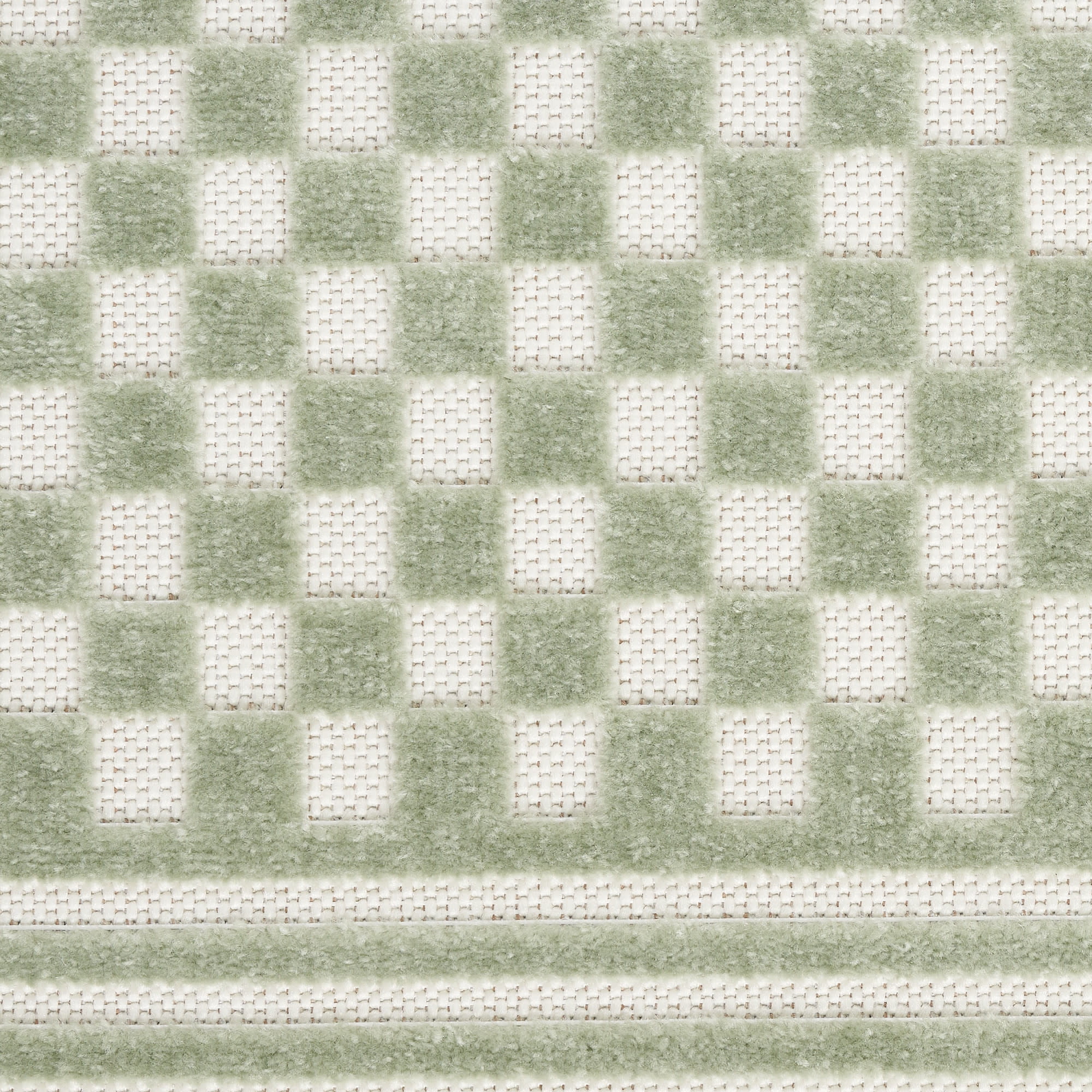Nourison Care Free 3'11" x 5'11" Green Modern Indoor Rug