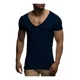 thumbnail image 1 of Camiseta Casual Cuello Pico De Hombre Deportes Manga Corta, 1 of 2