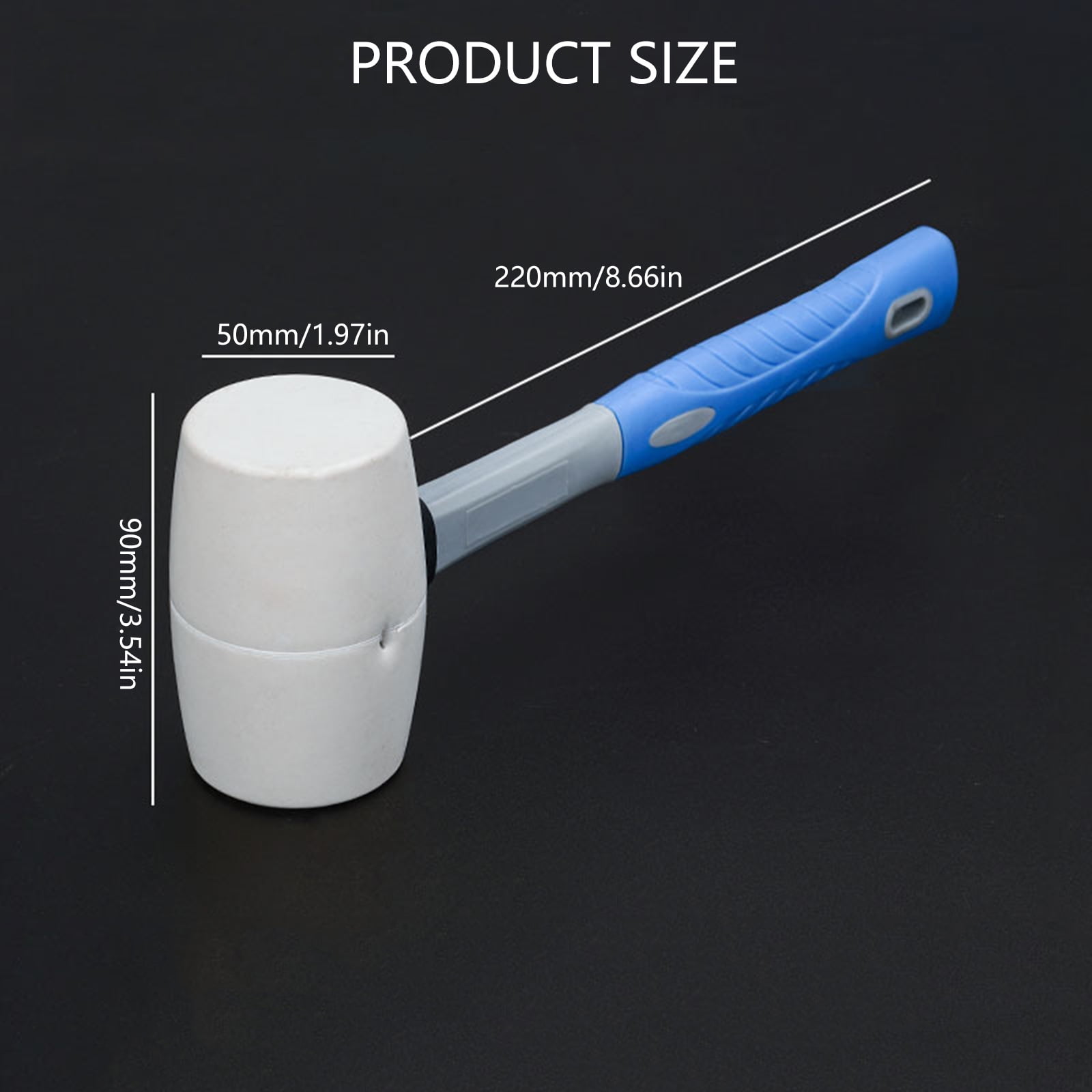 AntiSlip Installation Rubber Hammer For Floors And Ceramic Tiles Durability Rubber Mallets Tool