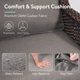 thumbnail image 3 of PARKWELL Outdoor 24" x 22" 2 Piece Deep Seat Cushion Set, Water Repellent, Fade Resistant, Deep Seat Bottom and Back Cushion for Chair, Sofa, and Couch,Gray, 3 of 7
