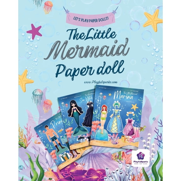 The Little Mermaid Paper Doll, (Paperback)