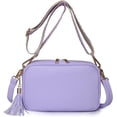 thumbnail image 1 of LHSHID Small Crossbody Shoulder Bag for Women, Tassel PU Leather Handbag Ladies Going Out Satchel With Two Shoulder Straps, 1 of 7