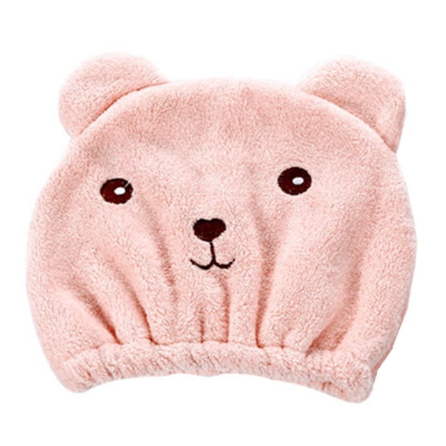 Microfiber Hair Turban Cap for Fast Drying After Bathing and Showering