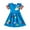 Blue2, variant on KAWELL Cotton Girls Flower Rainbow Short Sleeve Dresses Butterfly Animal for Kids 3-8 Years