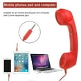 thumbnail image 1 of Retro Classic 3.5 Mm Telephone Handset Mini Mic Speaker Phone Call Receiver For Smartphone, 1 of 5