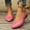 Pink, variant on Willtoo Women's Ballet Flats Business Office Work Dress Shoes Low Wedge Round Toe Slip-Ons Comfortable Dressy Casual Flats for Women Black