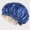 thumbnail image 4 of Silk Satin Sleep Cap – Double Layer, Adjustable, Hair Protection – For Curly & Long Hair – 1pc, 4 of 7