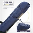 thumbnail image 4 of Patio Lounge Chair Cushion, Waterproof Zero Gravity Chair Cushions with Ties, 66x21x4 Inches Chaise Lounge Chair Cushion for Outdoor Indoor Furniture, Blue (Only Cushion), 4 of 10
