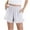 White, variant on ShomPort Girls Summer Shorts Casual Baggy Trendy Ruffle Hem Short Pants Elastic Waist Drawstring Comfy Shorts