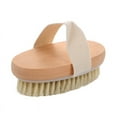 thumbnail image 4 of Elegant Elliptical Round Body Brush with Jujube Wood Handle - Versatile Bath & Massage Tool for All Ages, Comfort Grip, Easy to Clean, Durable &  Bristles with Bullet Rivets, Ideal for Daily, 4 of 6