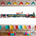 thumbnail image 4 of Festive Design Merry Christmas Santa Claus Snowman Holiday Banner for Christmas Party Decorations Winter Celebration, 4 of 9
