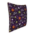 thumbnail image 2 of Fotbe Halloween Pattern Velvet Decorative Throw Pillow Covers with Elegant Piping, Soft Plush Cushion Cover for Sofa, Bed, Car, Office-16"x16", 2 of 8