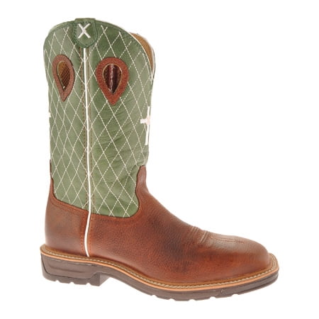 

Men s Twisted X MLCS002 Cognac Glazed Pebble/Lime Leather 11.5 D