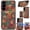 Green, variant on for Samsung Galaxy A05 Cork Wood Phone Case Flower Floral Printed Cover, Strong Magnetic Attachment for MagSafe Wallet Card Holder, Kickstand Support, Wireless Charging