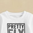 thumbnail image 7 of NOLDARES Toddler Boy Clothes Baby Boy Outfit Letter Prints Sweatshirt Top Cute Boys Clothing Set Fall Winter(M543-White), 7 of 7