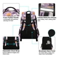 thumbnail image 4 of FORMRS Unisex Backpack Elementary School Travel Bookbag with Reflective Stripes, Purple Cute Halloween, 4 of 7