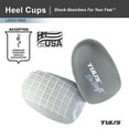 thumbnail image 3 of Tuli's So Soft Heavy Duty Gel Heel Cups for Plantar Fasciitis, Sever's Disease, and Heel Pain Relief, Regular, 3 of 6