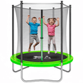 thumbnail image 1 of Trampolín para Niños 6 Pies ( 191 CM ) YEI Verde, Estructura de Acero Reforzado con Red de Seguridad, 1 of 7