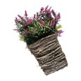 thumbnail image 1 of Front Door Decors Spring Flowers Basket Spring Wreath Artificial Flowers Basket for Home Decor, 1 of 9