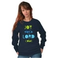 thumbnail image 5 of Joy to the World Lord Has Come Women Crewneck Sweatshirt Brisco Brands S, 5 of 6