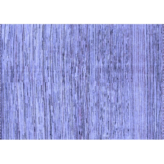 Ahgly Company Indoor Rectangle Abstract Blue Modern Area Rugs, 5' x 8'