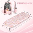 thumbnail image 2 of Tabla de planchar APEXCHASER pequeña con soporte para plancha rosa, 2 of 9
