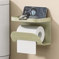 thumbnail image 1 of karymi Toilet Wall Mounted Tissue Box Storage And Storage Rack Multifunctional Punching Roll Paper Suction Rack Facial Towel Rack Wal&mart Deals, 1 of 3