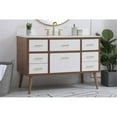 thumbnail image 2 of 48 inch bathroom Vanity in White with Backsplash, 2 of 8