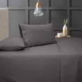 thumbnail image 5 of 4 PC Bed Sheets Set, 100% Egyptian Cotton, 800 Thread Count, 15 Inch Deep Pocket on Fitted Sheet, Dark Grey Solid Full XXL Size, 5 of 5
