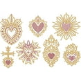 thumbnail image 3 of Religion Heart Rhinestone Iron on Hotfix Heat Transfer Decal Bling Rhinestone Decals Rhinestone Heat Transfer Patch Clothing Repair Applique, 3 of 8