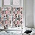 thumbnail image 4 of Pink Blue Spring Floral Kitchen Curtains 54 Inch Length, Farmhouse Curtains & Drapes, Vintage Botanical Flower Rod Pocket Window Curtains for Living Room/Bedroom, 42" x 54", 2 Panels, 4 of 5