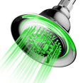 thumbnail image 3 of DreamSpa All Chrome Water Temperature Controlled Color Changing 5-Setting LED Shower-Head by Top Brand Manufacturer! Color of LED lights changes automatically according to water temperature, 3 of 5