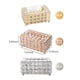 thumbnail image 2 of Caja de pañuelos de cristal Rectangular Caja de pañuelos decorativa Soporte de pañuelos brillantes S CACAGOO Silver, 2 of 7