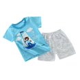 thumbnail image 3 of Ropa de niños Conjuntos de algodón Camiseta de manga corta y pantalones cortos Pantalones Estilo1 80-90cm perfke Tops Conjuntos de pantalones de camiseta, 3 of 9