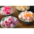 thumbnail image 4 of Cerez Pazari Turkish Delight Candy With Assorted Flavors, Gourmet Medium Size Snacks Gift Box, Sweet Luxury Traditional Confectionery Loukoumi, Vegan Lokum, Approx. No Nuts, 42 Pcs, 16 oz., 4 of 5